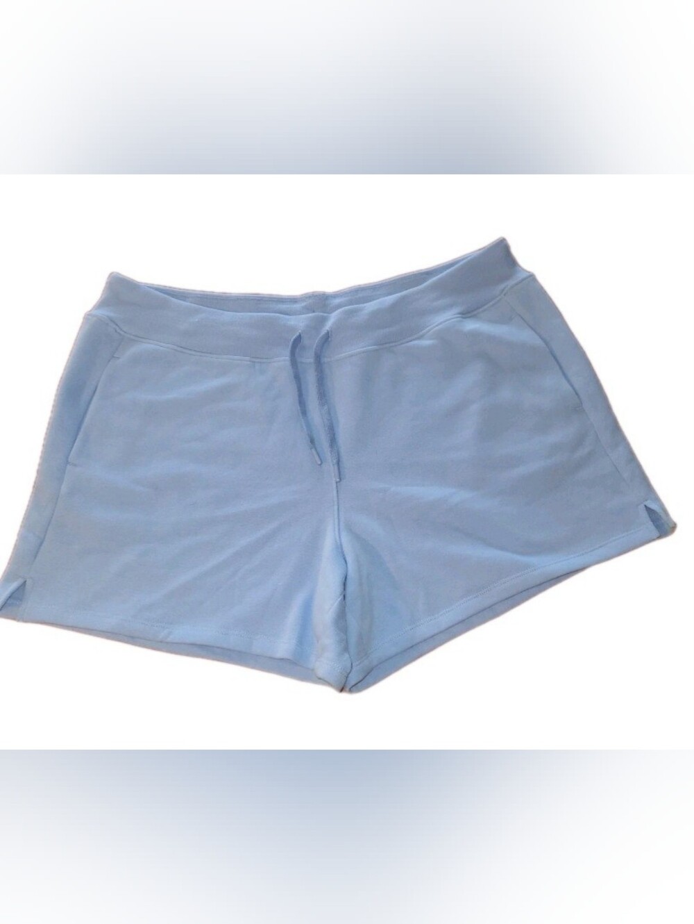 Tek Gear Ultrasoft Fleece Blue Women's Drawstring Shorts Size XXL